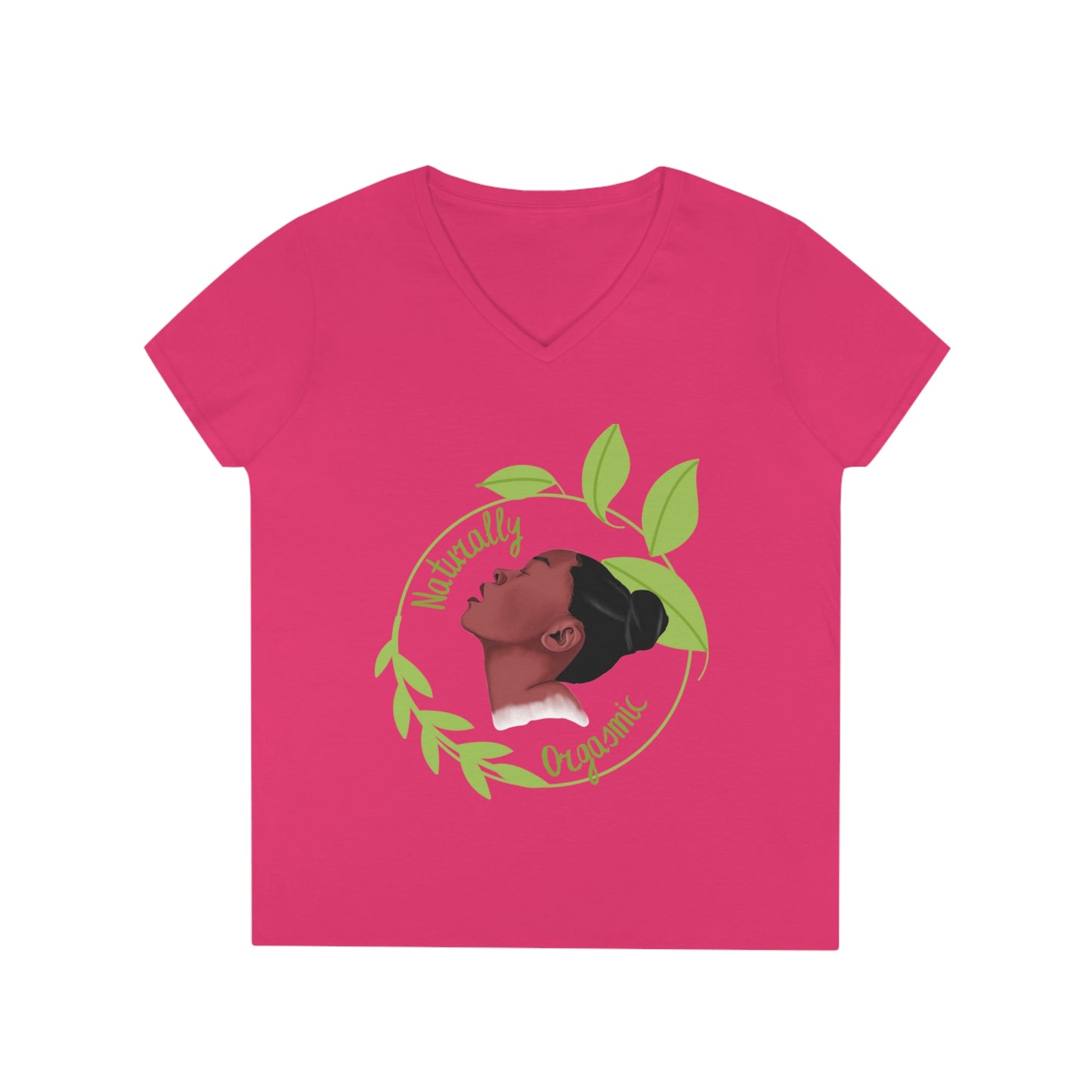 Naturally Orgasmic Ladies' V-Neck T-Shirt