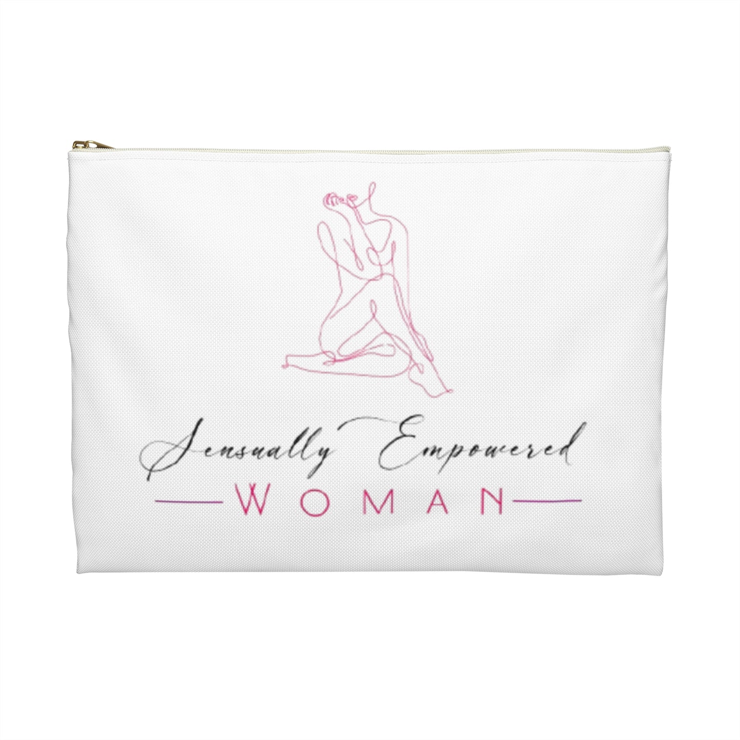 Sensually Empowered Woman Logo Accessory Pouch