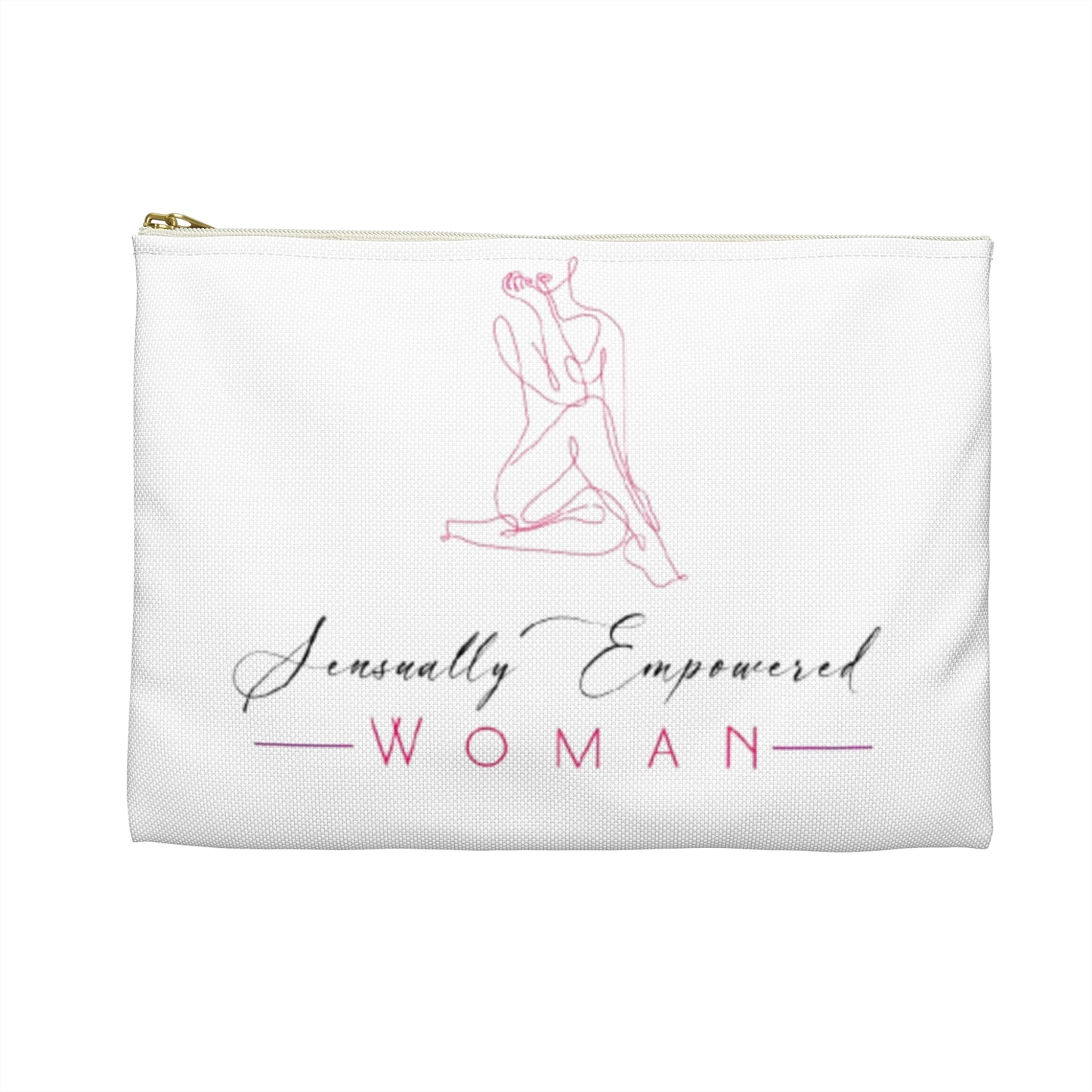 Sensually Empowered Woman Logo Accessory Pouch