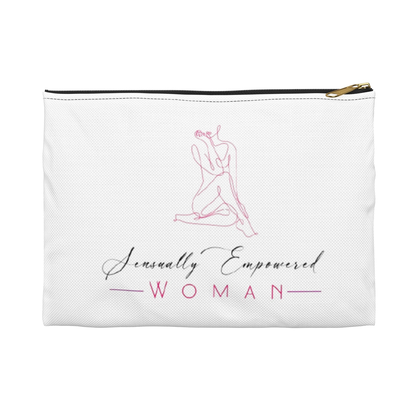Sensually Empowered Woman Logo Accessory Pouch