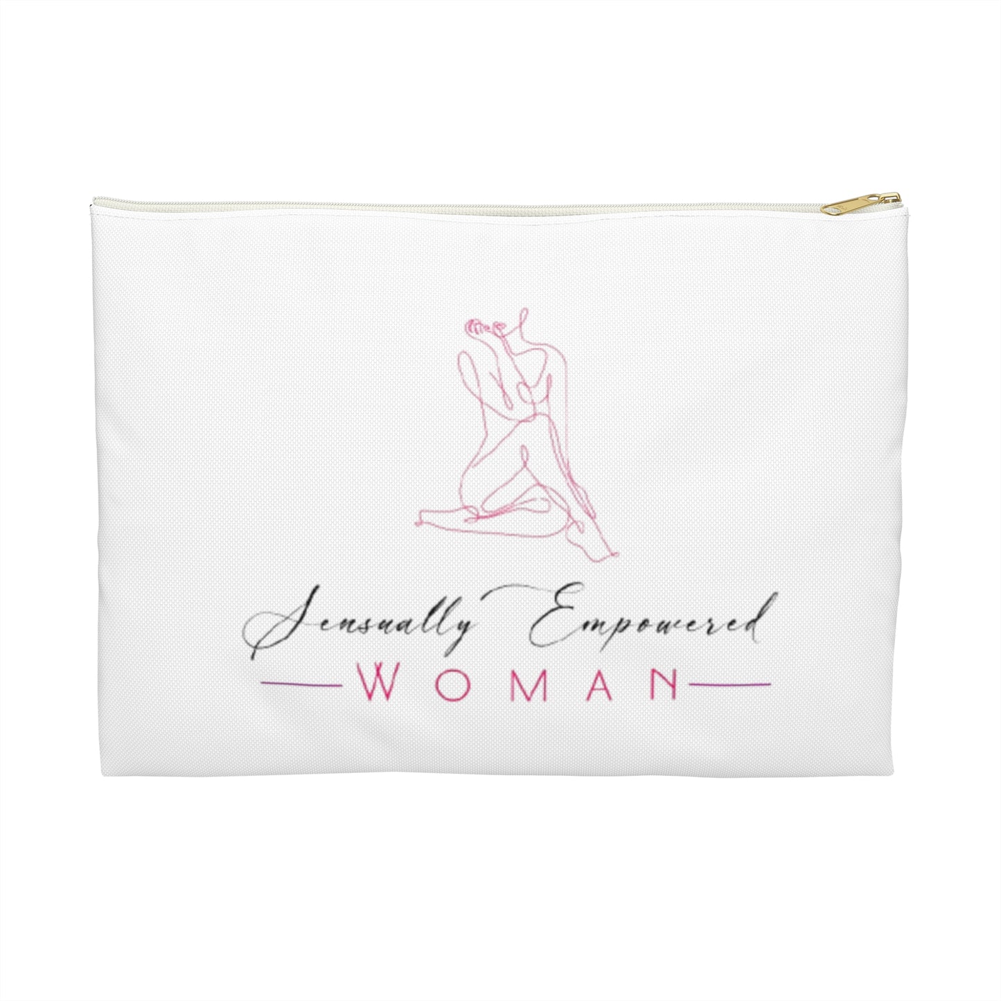 Sensually Empowered Woman Logo Accessory Pouch