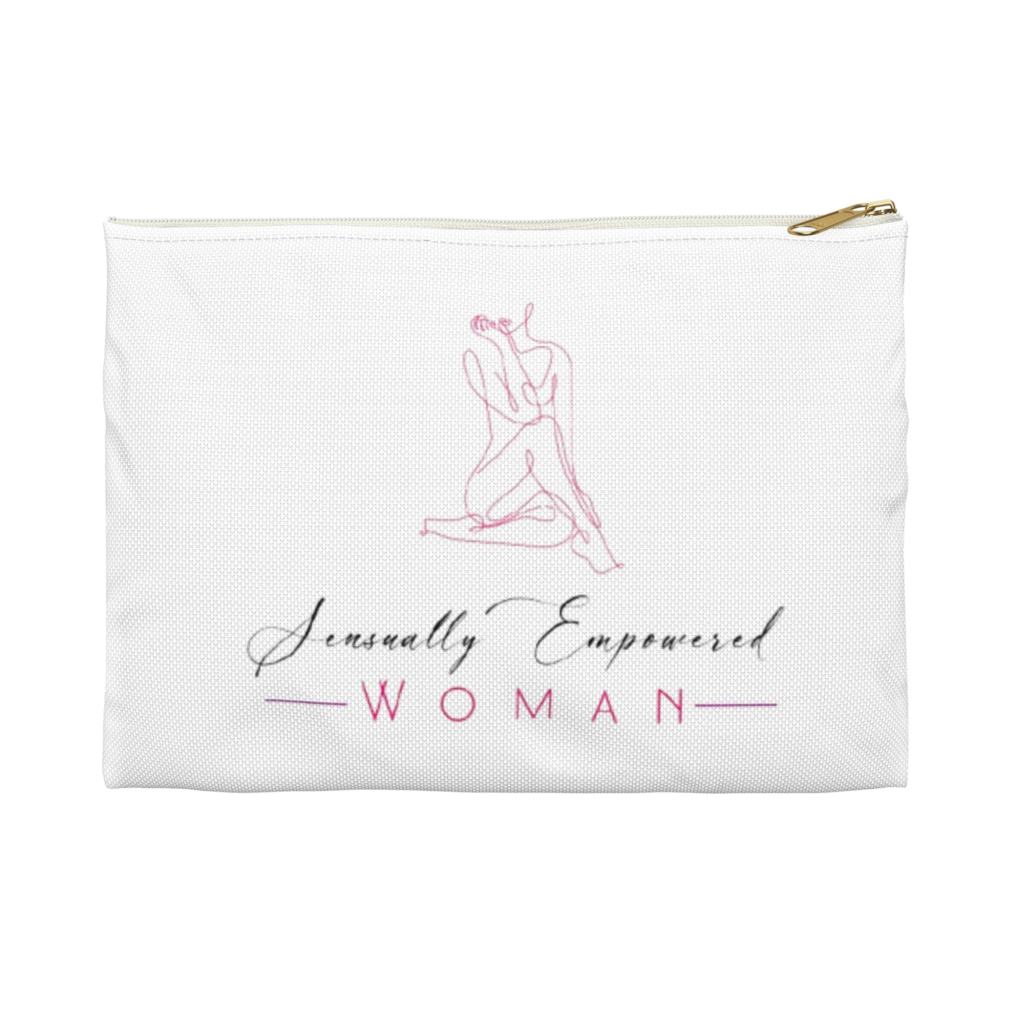 Sensually Empowered Woman Logo Accessory Pouch