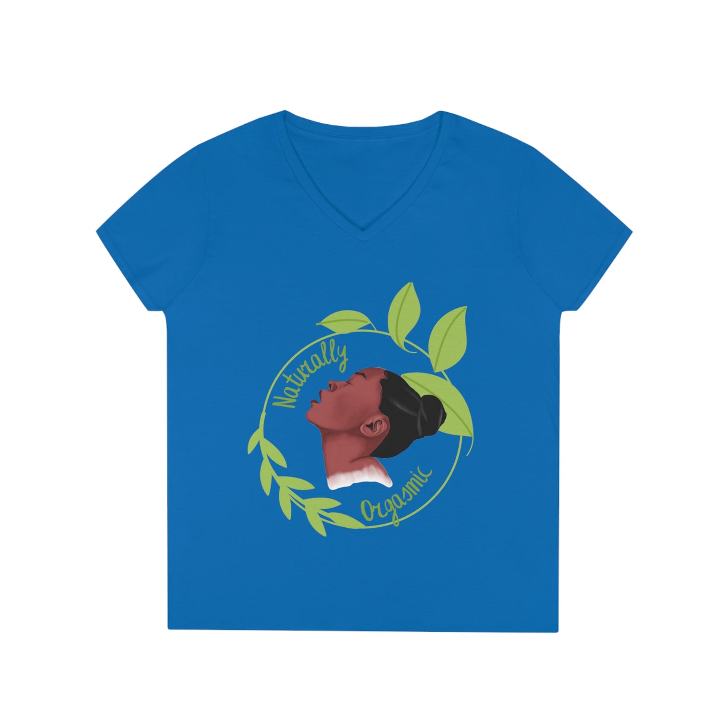 Naturally Orgasmic Ladies' V-Neck T-Shirt
