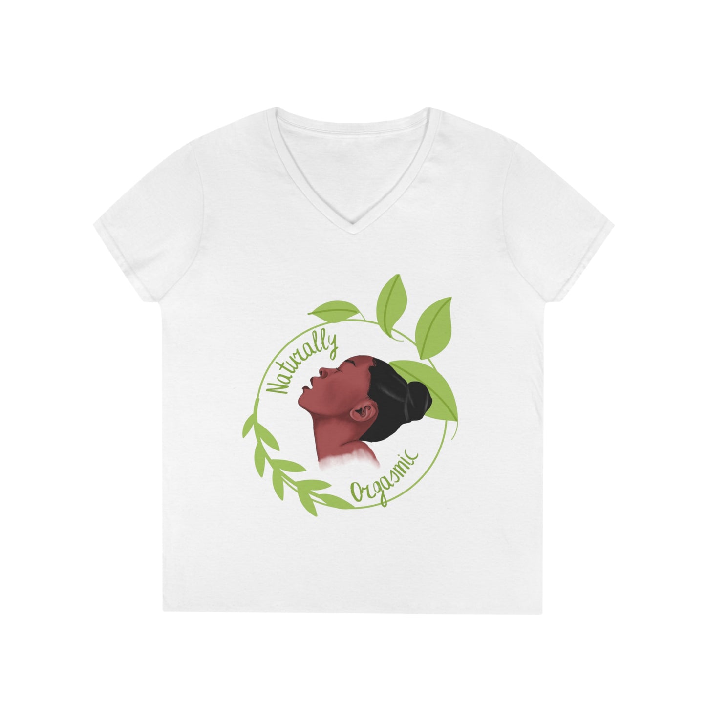 Naturally Orgasmic Ladies' V-Neck T-Shirt