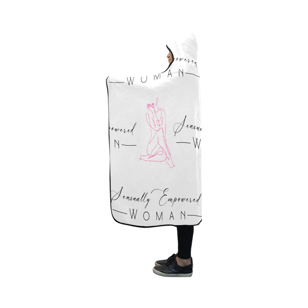 Sensually Empowered Woman Blanket Hooded Blanket 50"x40"