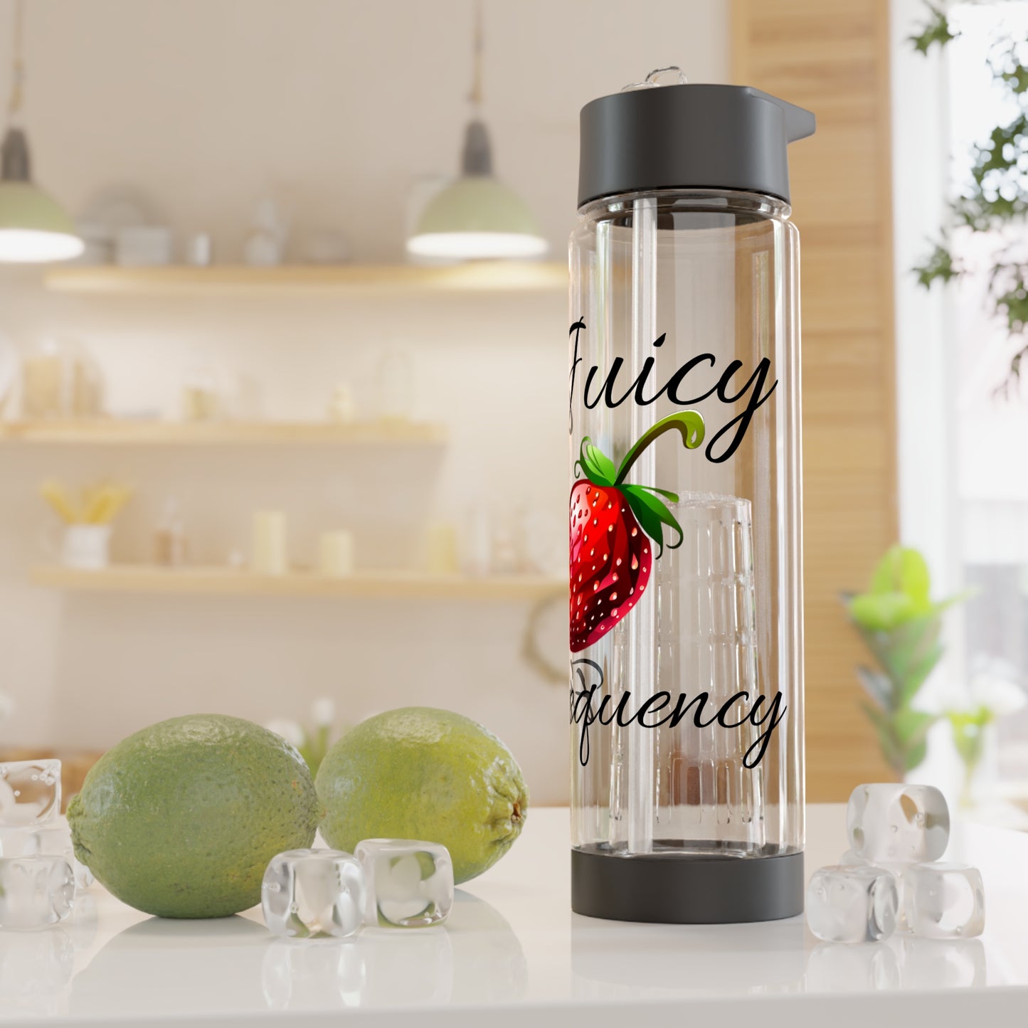 Juicy Frequency Strawberry Infuser Water Bottle