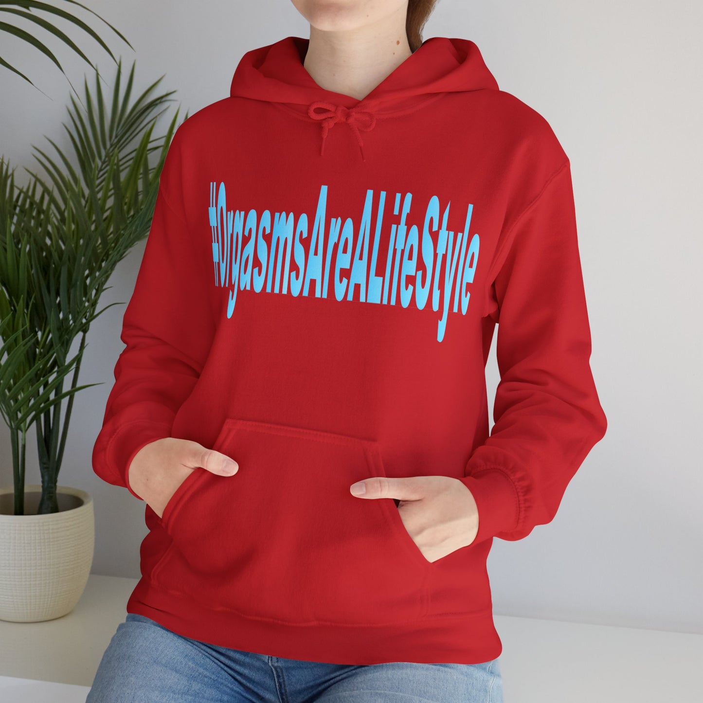 #OrgasmsAreALifeStyle Unisex Heavy Blend™ Hooded Sweatshirt