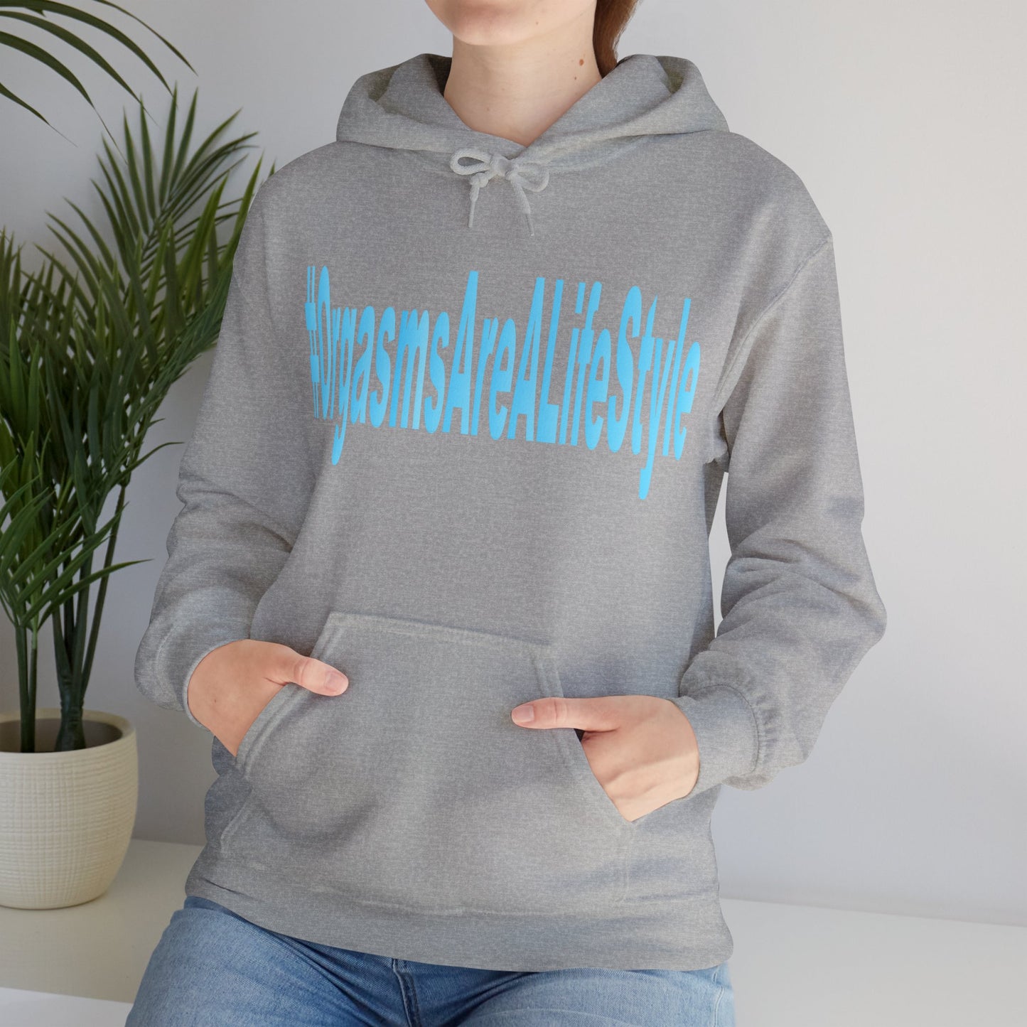 #OrgasmsAreALifeStyle Unisex Heavy Blend™ Hooded Sweatshirt