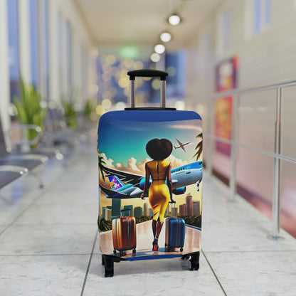 Jet Setter Collection The World Awaits Luggage Cover