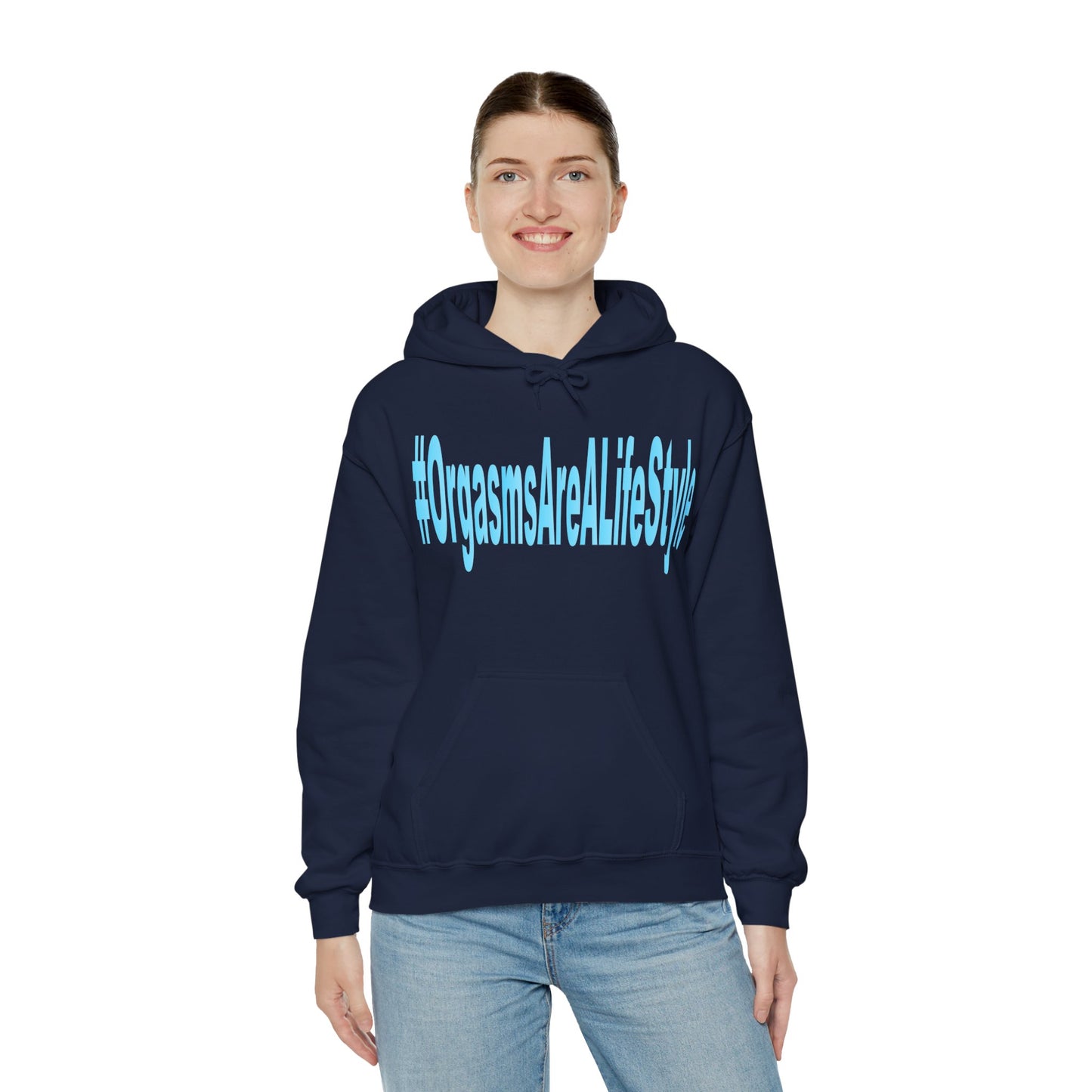 #OrgasmsAreALifeStyle Unisex Heavy Blend™ Hooded Sweatshirt