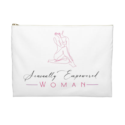 Sensually Empowered Woman Logo  Accessory Pouch