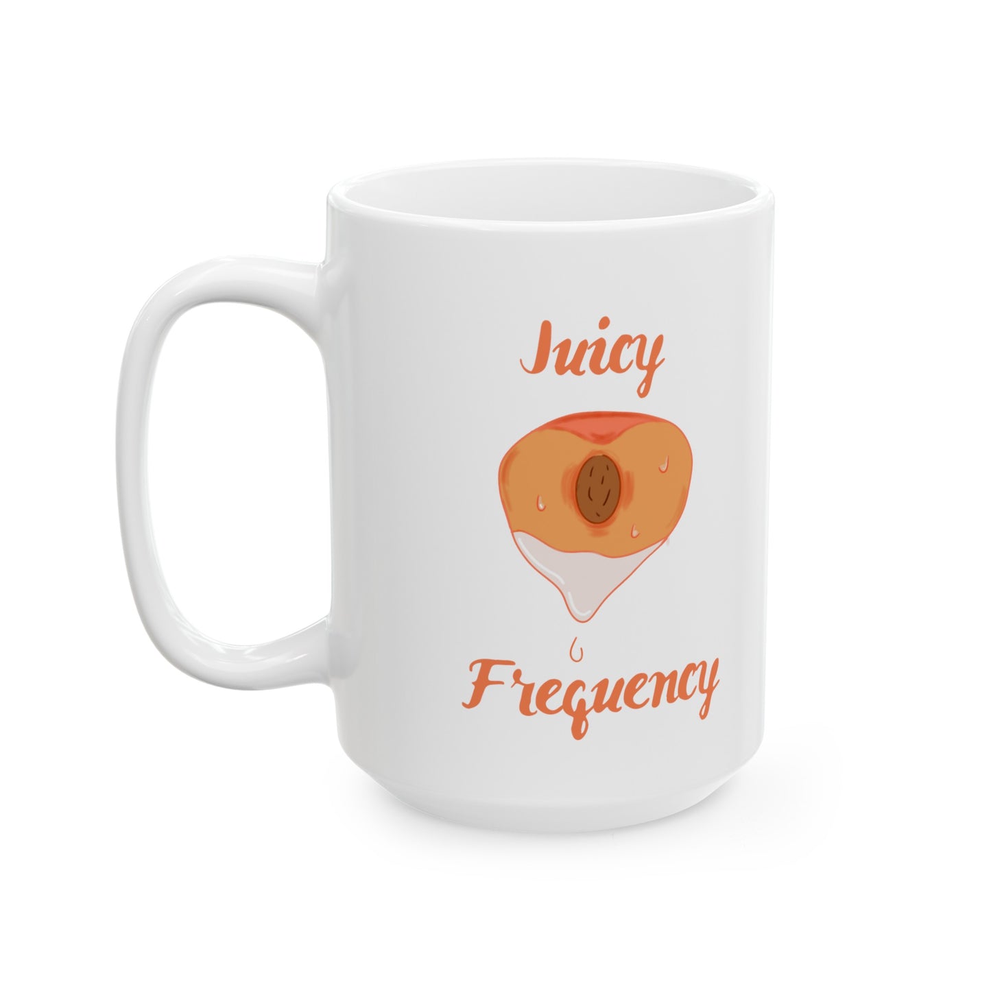 Juicy Frequency Peach Ceramic Mug