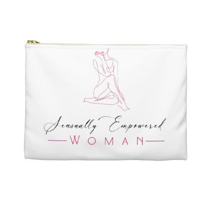 Sensually Empowered Woman Logo  Accessory Pouch