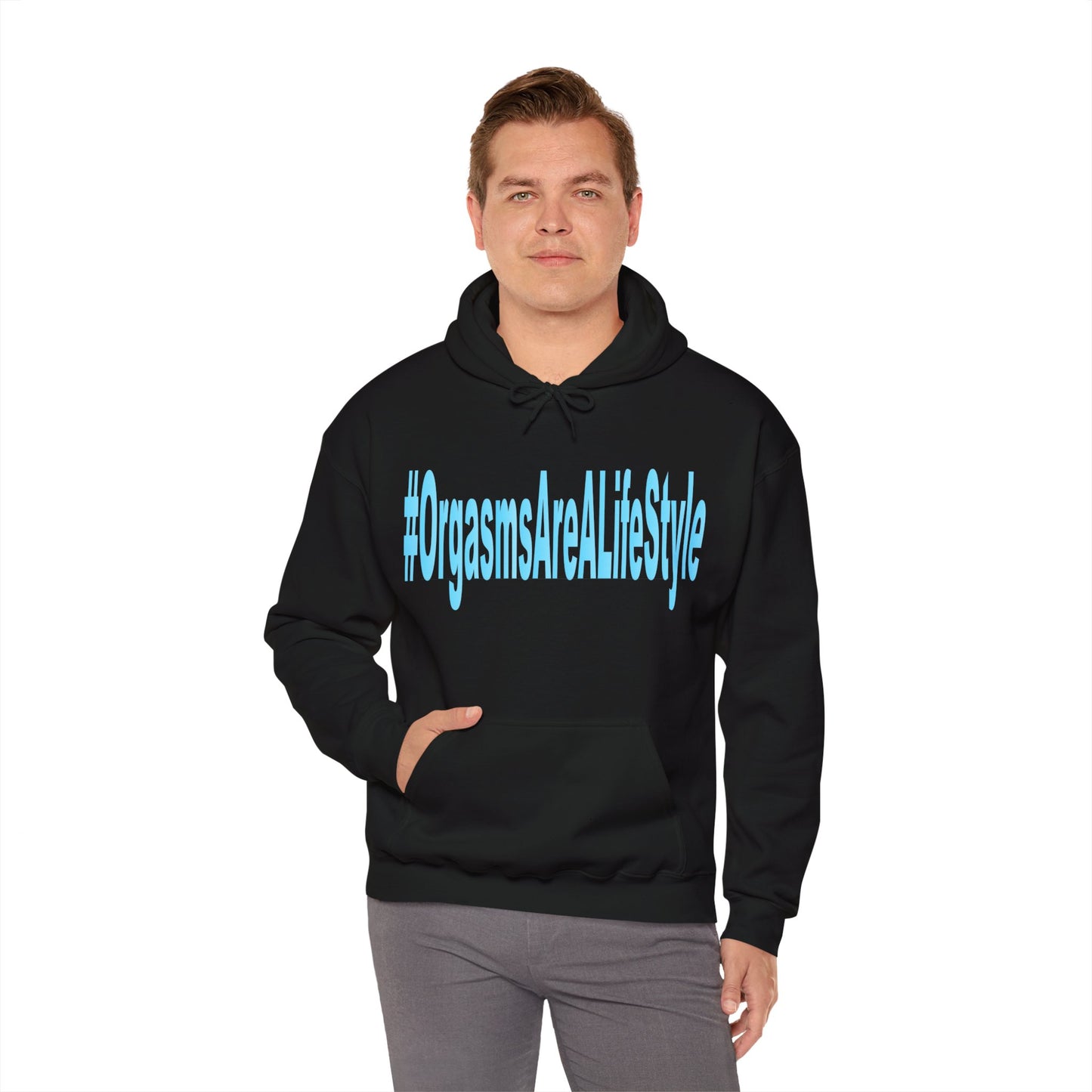 #OrgasmsAreALifeStyle Unisex Heavy Blend™ Hooded Sweatshirt