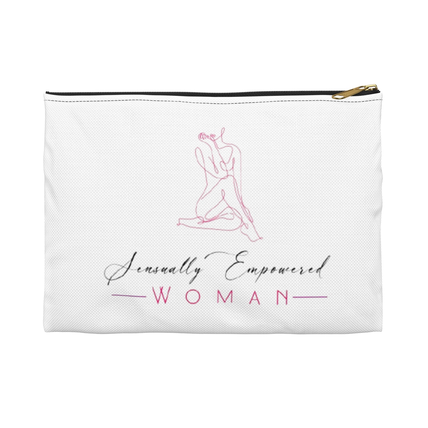 Sensually Empowered Woman Logo  Accessory Pouch