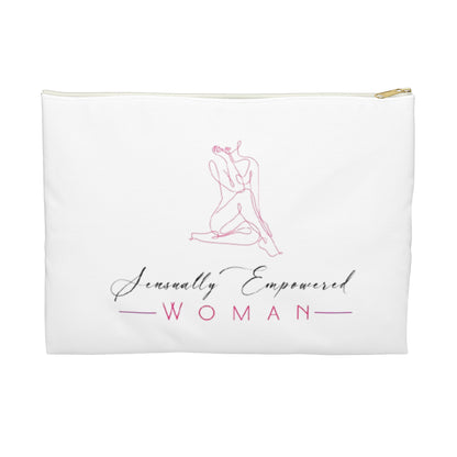 Sensually Empowered Woman Logo  Accessory Pouch