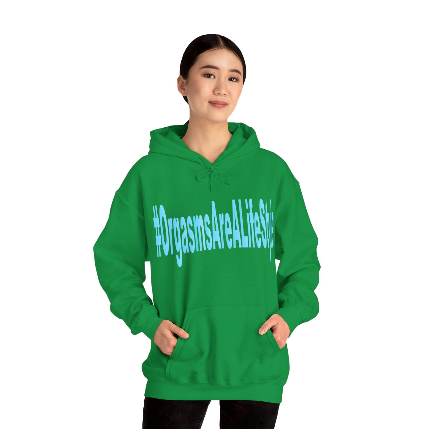 #OrgasmsAreALifeStyle Unisex Heavy Blend™ Hooded Sweatshirt