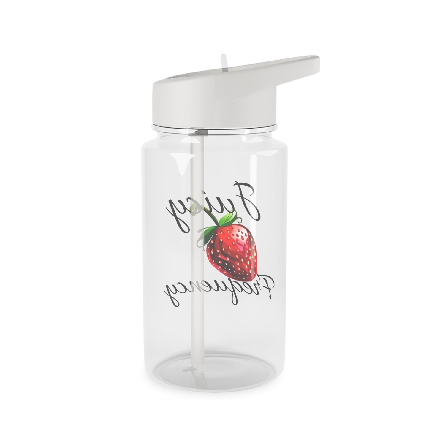 Juicy Frequency Strawberry Woman Tritan Water Bottle