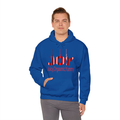 JOY- juicy,orgasmic,yummy  Hooded Sweatshirt