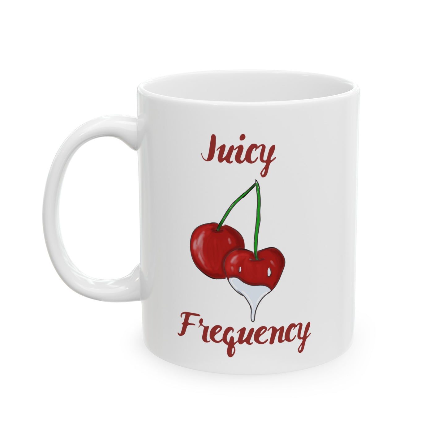 Juicy Frequency Cherries Ceramic Mug