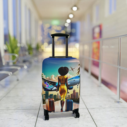 Jet Setter Collection The World Awaits Luggage Cover