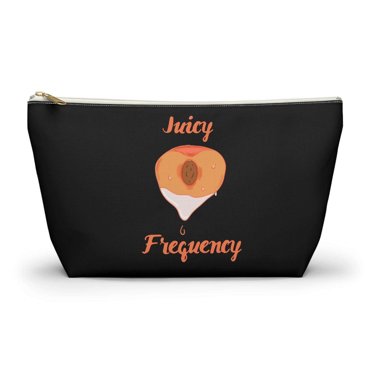 Juicy Frequency Peach Accessory Pouch w T-bottom