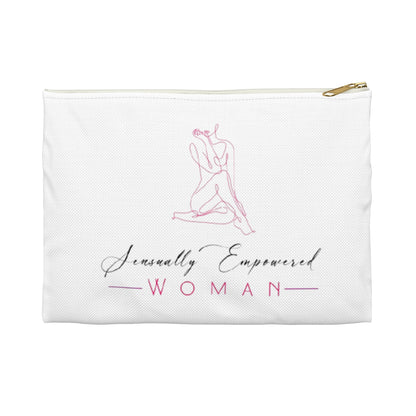 Sensually Empowered Woman Logo  Accessory Pouch