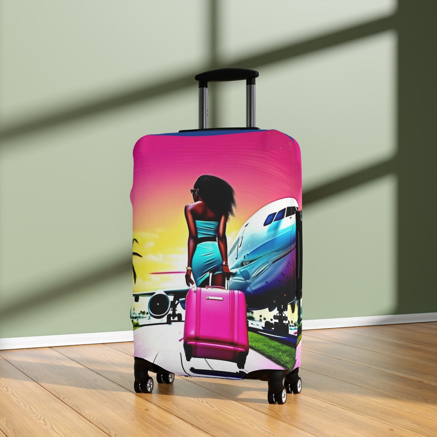 Jet Setter Collection Catching Flights Suitcase Luggage Cover