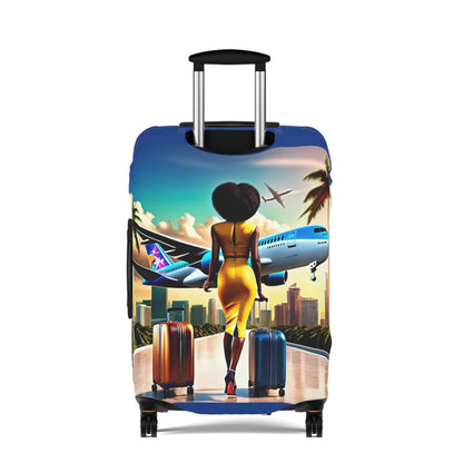 Jet Setter Collection The World Awaits Luggage Cover