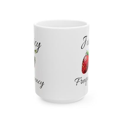 Juicy Frequency Strawberry Ceramic Mug