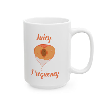 Juicy Frequency Peach Ceramic Mug