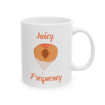 Juicy Frequency Peach Ceramic Mug