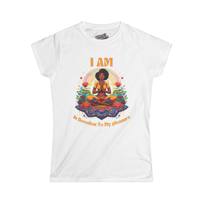 I Am In Devotion to My Pleasure (light Orange) Softstyle Tee