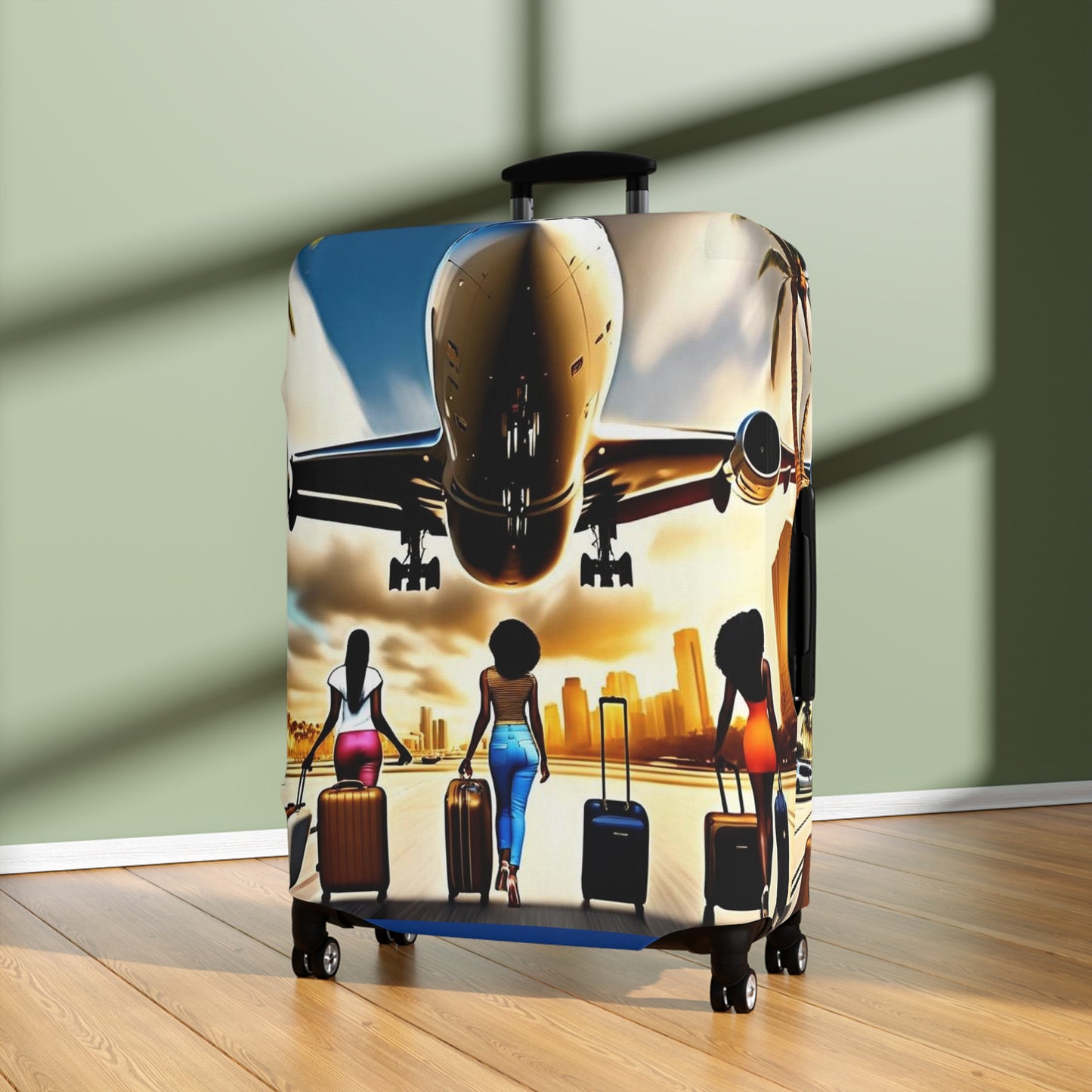 Jet Setter Collection Sisters On the Move Suitcase Luggage Cover