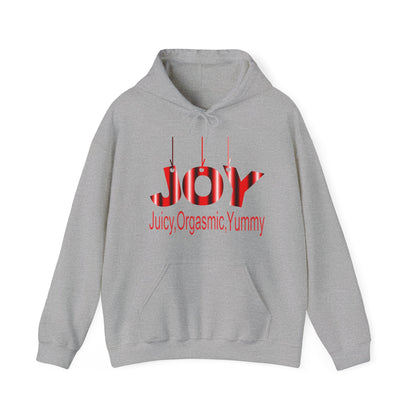 JOY- juicy,orgasmic,yummy  Hooded Sweatshirt