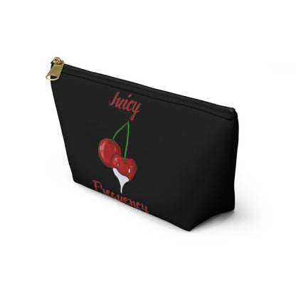 Juicy Frequency Cherries Accessory Pouch w T-bottom