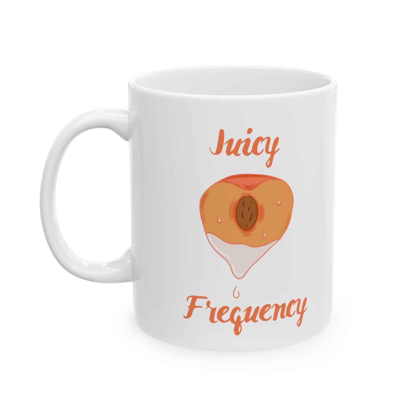 Juicy Frequency Peach Ceramic Mug