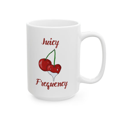 Juicy Frequency Cherries Ceramic Mug