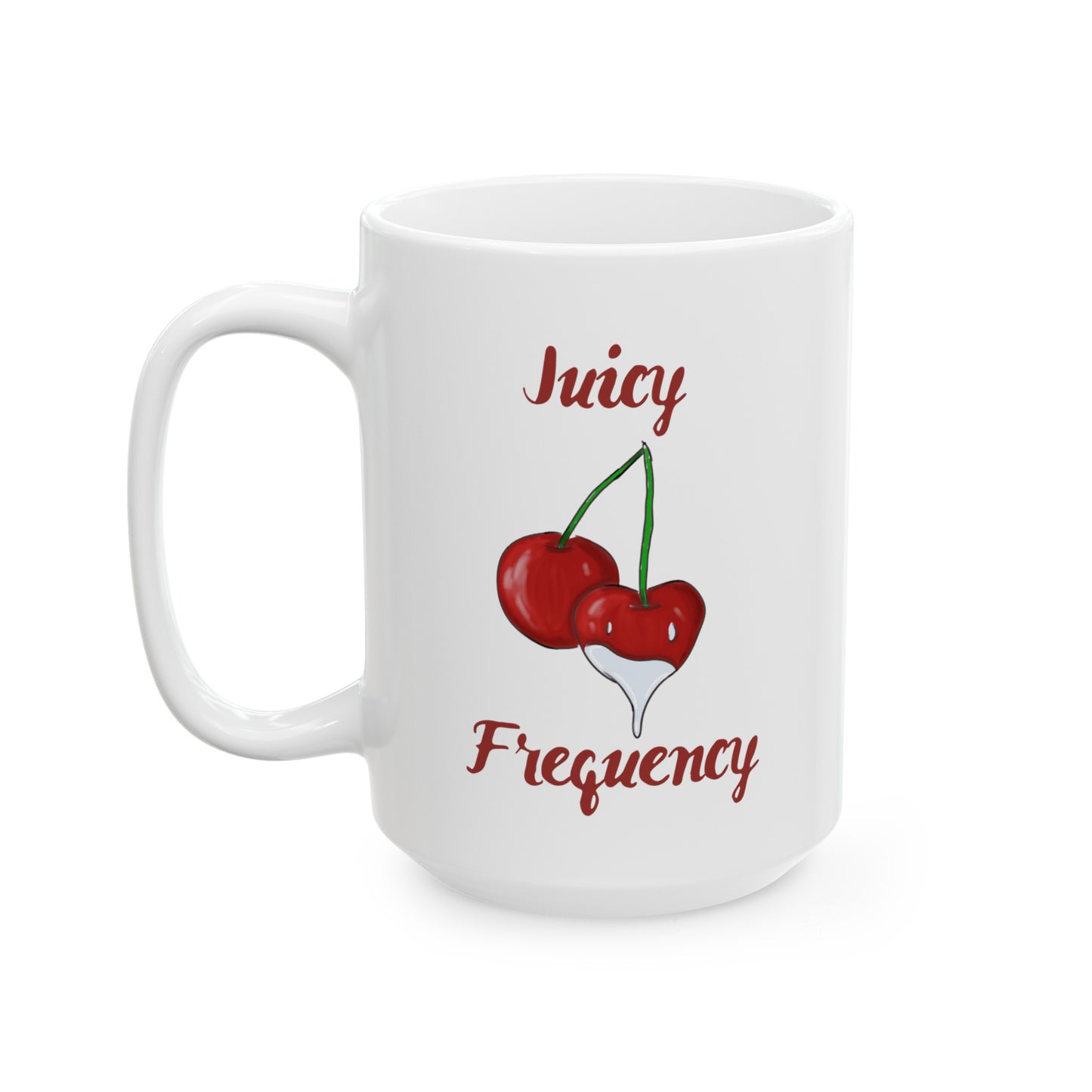 Juicy Frequency Cherries Ceramic Mug