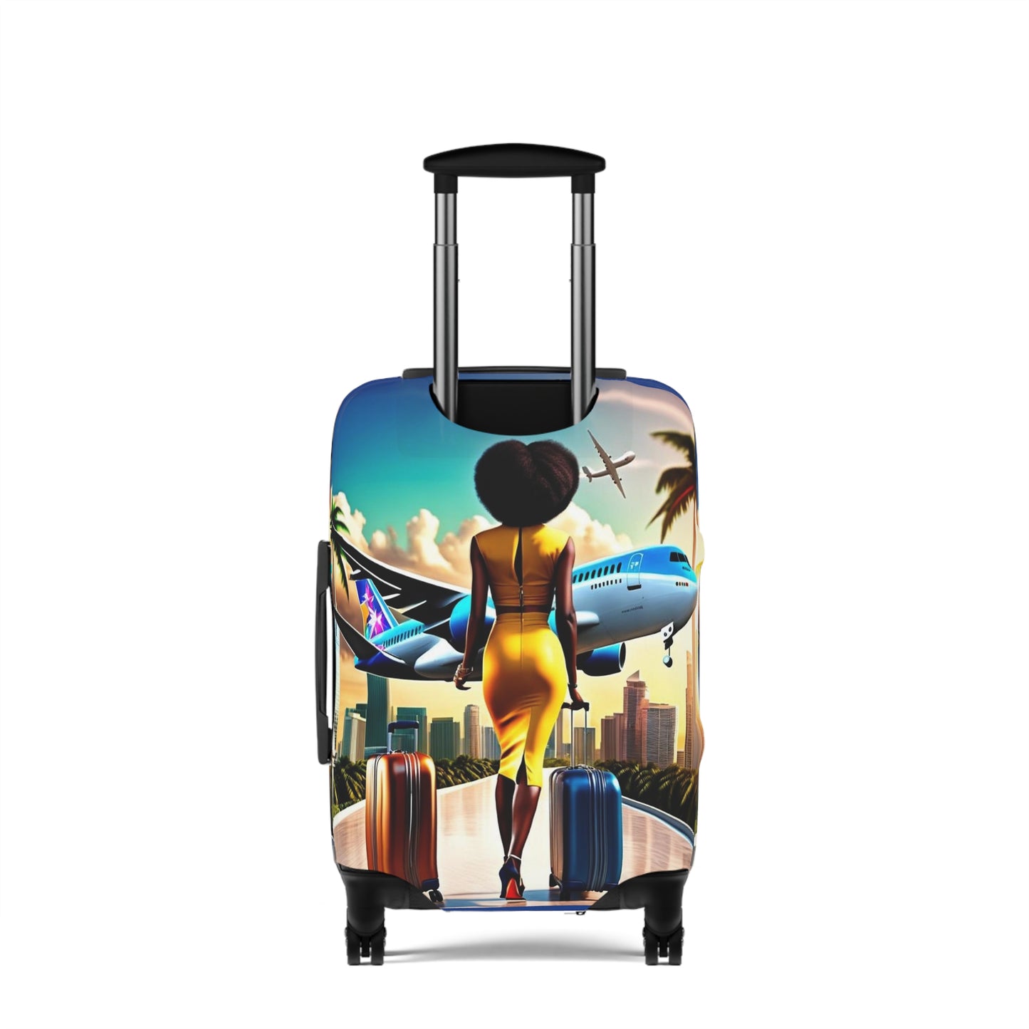 Jet Setter Collection The World Awaits Luggage Cover