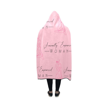 Sensually Empowered Woman Blanket Hooded Blanket 50"x40"