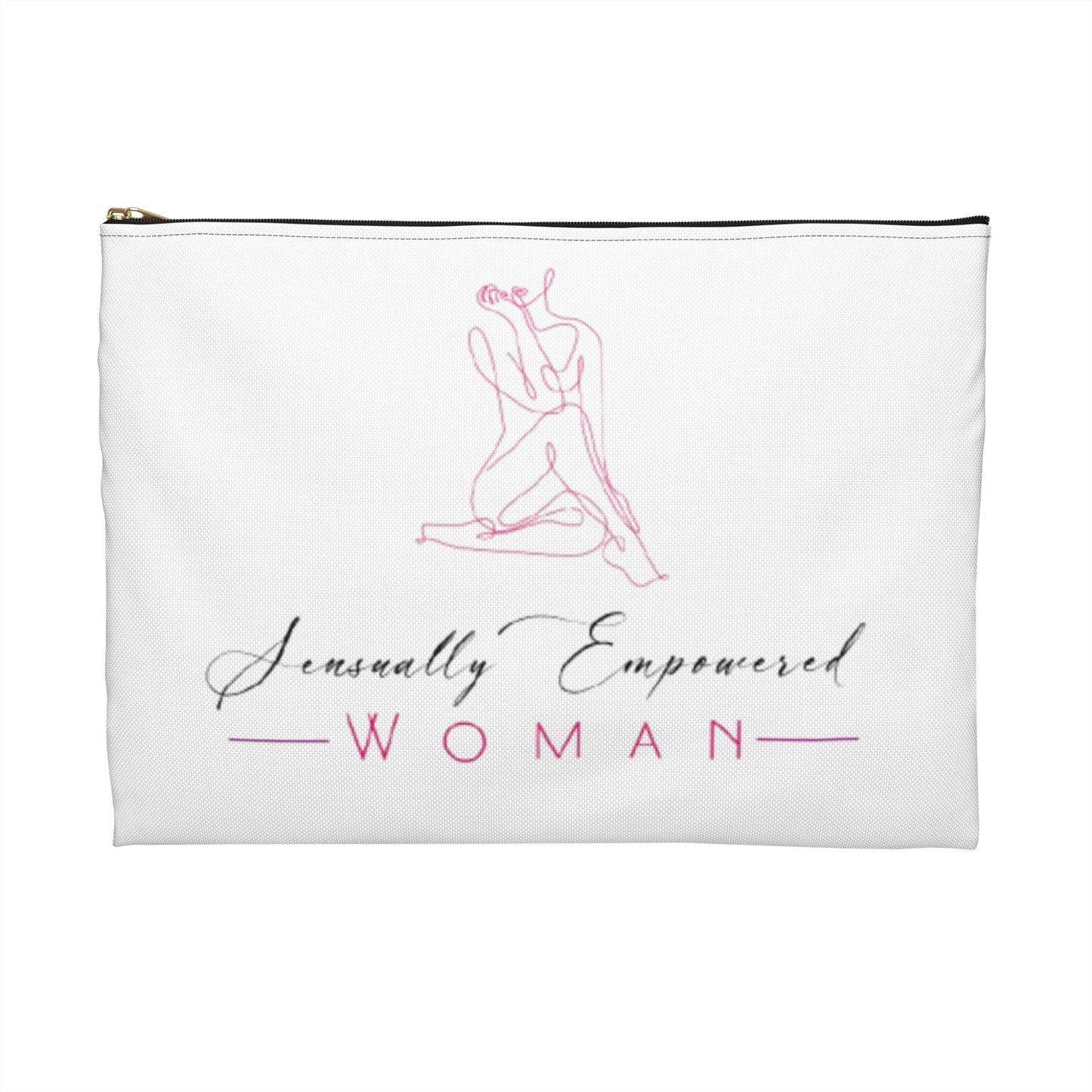 Sensually Empowered Woman Logo  Accessory Pouch