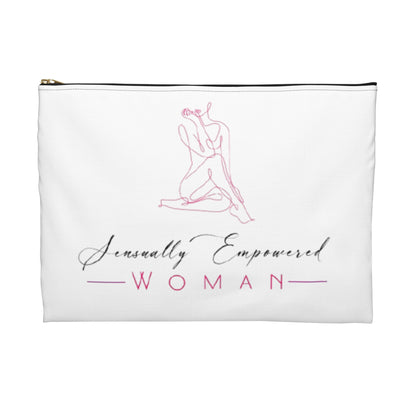 Sensually Empowered Woman Logo  Accessory Pouch