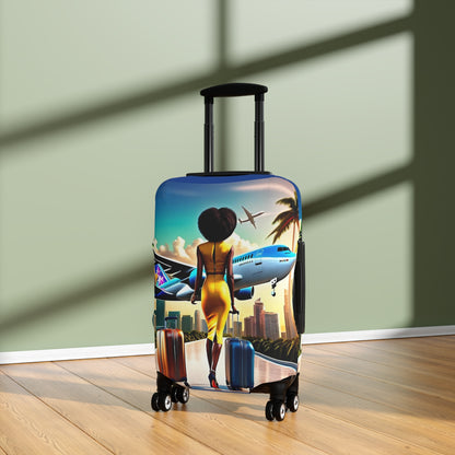 Jet Setter Collection The World Awaits Luggage Cover