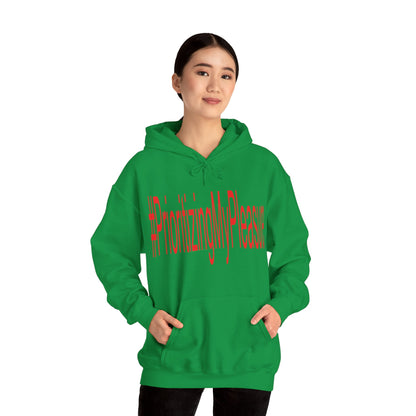 #PrioritizingMyPleasure Hooded Sweatshirt(Red letters)