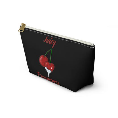 Juicy Frequency Cherries Accessory Pouch w T-bottom