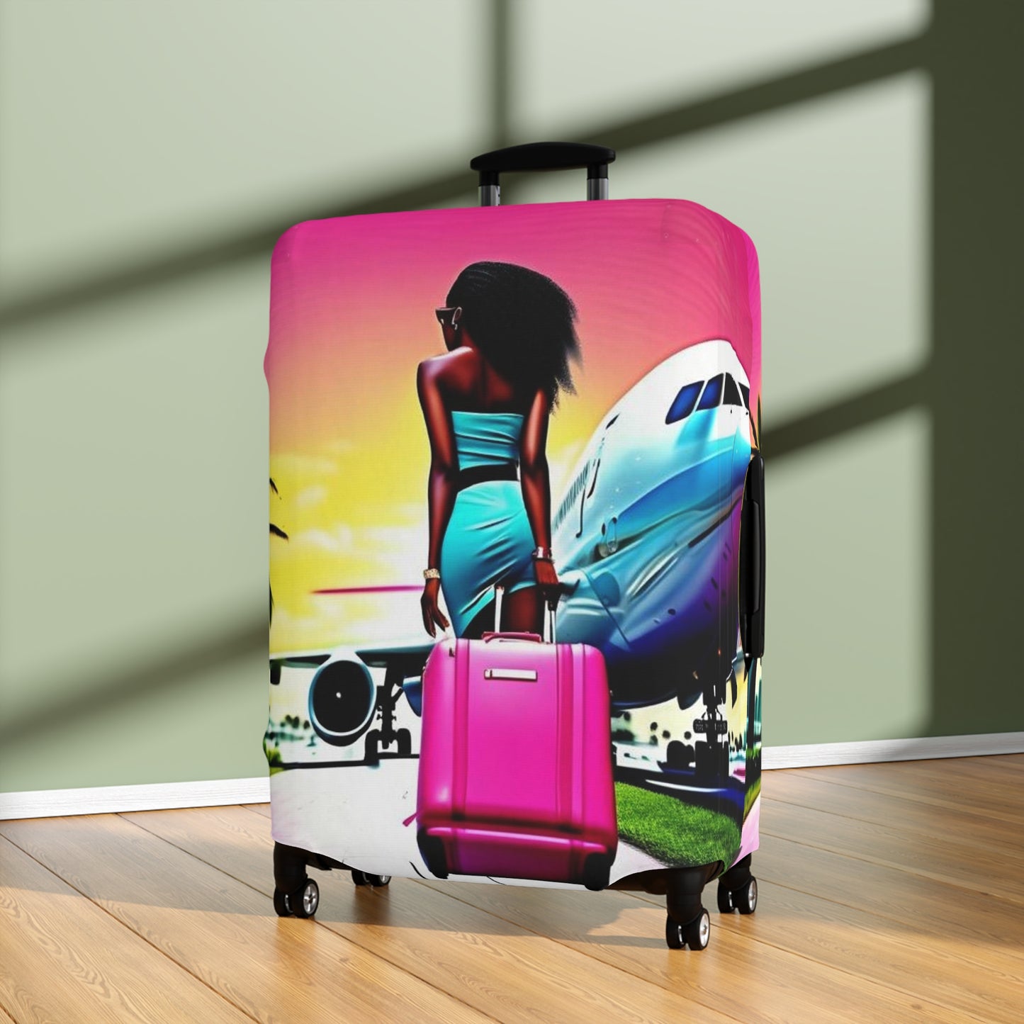 Jet Setter Collection Catching Flights Suitcase Luggage Cover