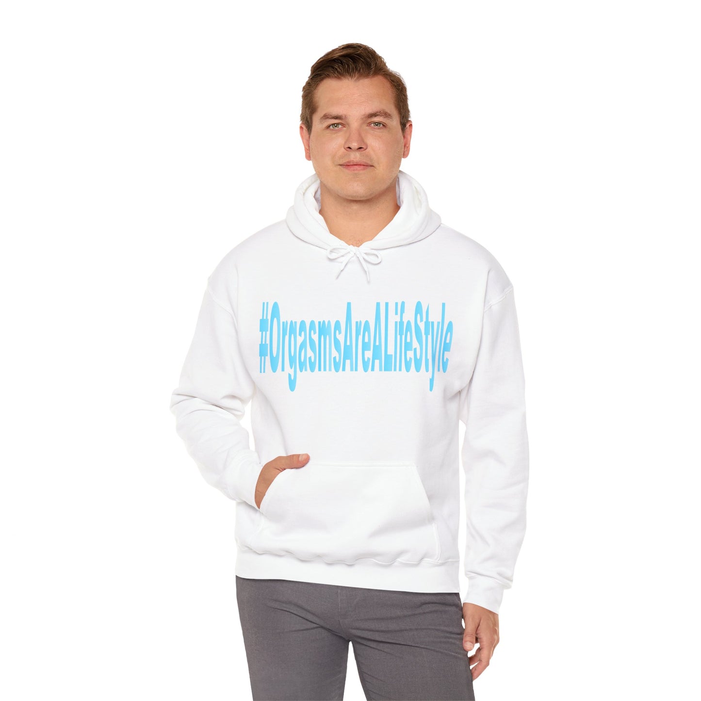 #OrgasmsAreALifeStyle Unisex Heavy Blend™ Hooded Sweatshirt