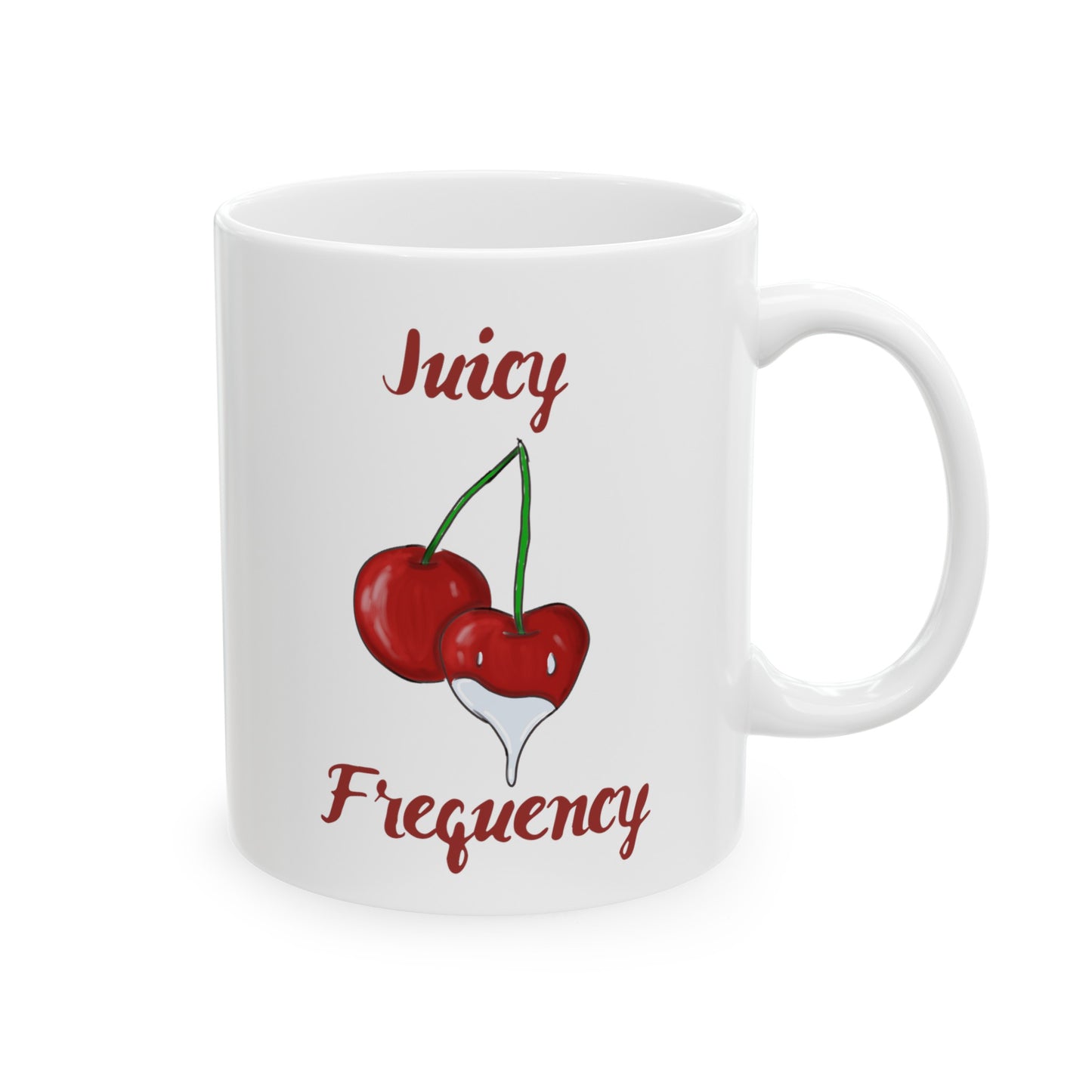 Juicy Frequency Cherries Ceramic Mug