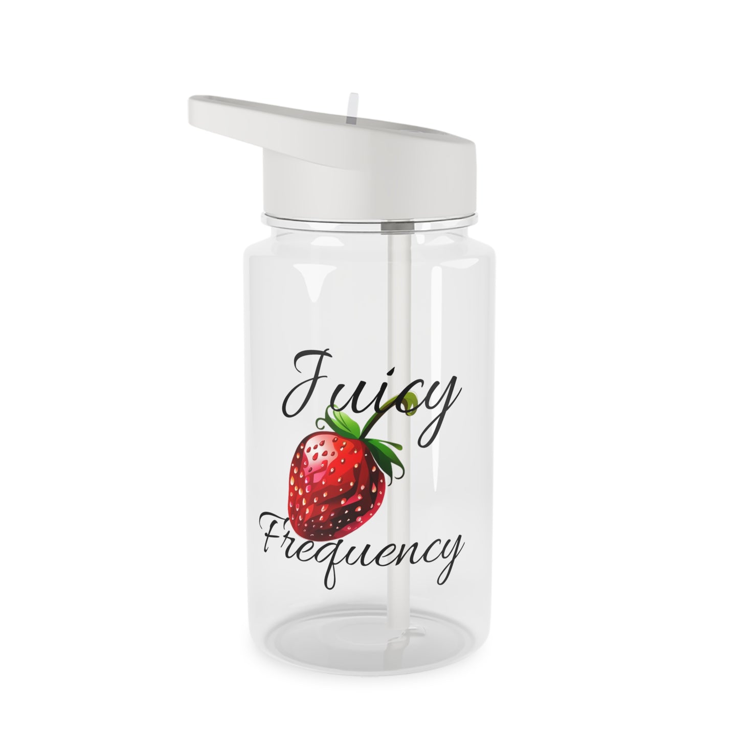 Juicy Frequency Strawberry Woman Tritan Water Bottle